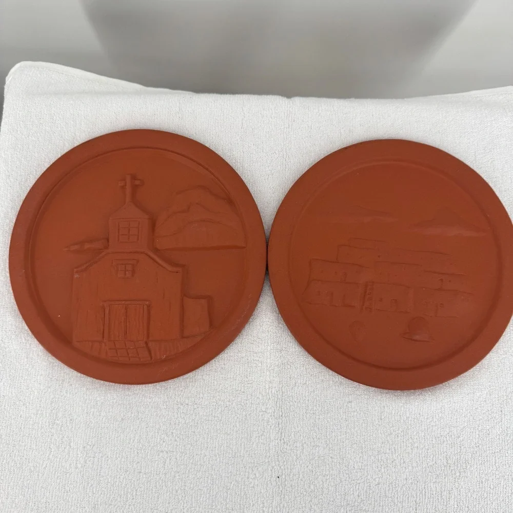 Vintage Watson Tile Works 1988 Santuario Pueblo Santa Fe Terracotta LE 2100/5000